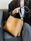 Fashion Light Brown Large Capacity Messenger Bag
