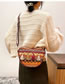 Fashion Light Brown Hand-held Webbing Tassel Crossbody Bag