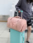 Fashion Pink Large Capacity Crossbody Gym Bag