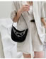 Fashion Black Lacquered Chain Handbag