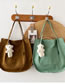 Fashion Green Large-capacity Patch Pocket Shoulder Bag