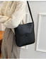 Fashion Dark Brown Pu Large Capacity Messenger Bag