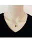 Fashion Black Diamond Bear Copper Inlaid Zirconium Love Bear Necklace
