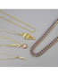 Fashion Gold-plated Copper Lightning Chain Titanium Steel Chain Lightning Love Eye Necklace