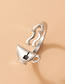 Fashion Silver Alloy Coffee Cup Geometric Open Ring