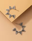 Fashion Silver Irregular Triangle Semi-open C-shaped Earrings