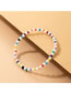 Fashion Color Color Beaded Contrast Bracelet
