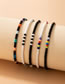 Fashion Black Alloy Color Beaded Multilayer Bracelet