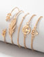 Fashion Gold Alloy Tree Of Life Diamond Bracelet