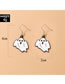 Fashion Silver Halloween Ghost Earrings