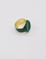 Fashion Green Alloy Paint Round Ring