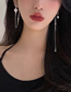 Fashion Style 2 Alloy Pearl Tassel Asymmetrical Earrings