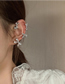 Fashion Single Right Ear Alloy Diamond Bow Earrings