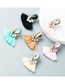 Fashion White Multilayer Drop Diamond Tassel Earrings