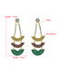 Fashion Color Alloy Rhinestone Sailing Earrings