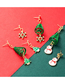 Fashion Snowflake Christmas Snowflake Snowman Christmas Tree Spiral Asymmetrical Earrings