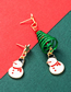 Fashion Snowflake Christmas Snowflake Snowman Christmas Tree Spiral Asymmetrical Earrings