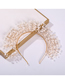 Fashion Gold Rice Bead Twisted Bead Headband