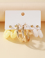 Fashion Gold Acrylic Acrylic Geometric Earring Set