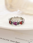 Fashion Color Love Stitching Ring
