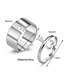 Fashion Silver Alloy Key Combination Open Ring