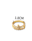 Fashion Gold 1 Alloy Diamond Butterfly Ring