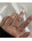 Fashion Gold Set Of 8 Alloy Ring Rings