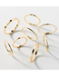 Fashion Silver Set Of 8 Alloy Ring Rings