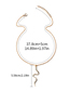 Fashion Rose Gold Alloy Gold-plated Snake-shaped Single-layer Necklace