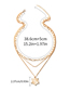 Fashion Gold Gold-plated Thick Chain Geometric Multilayer Necklace