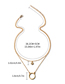 Fashion Gold Alloy Diamond Ring Multilayer Necklace