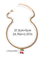 Fashion Gold Rhinestone Claw Chain Cherry Necklace