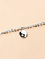 Fashion Silver Dripping Oil Tai Chi Claw Chain Necklace