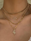 Fashion Gold Alloy Inlaid Rhinestone Snake-shaped Multilayer Necklace
