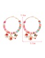 Fashion Color 3 Christmas Alloy Dripping Soft Ceramic Earrings