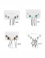 Fashion 6# Metal Rhinestone Love Star Geometry Earring Set