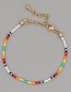 Fashion Color Rainbow Rice Beads Beaded Bracelet