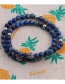 Fashion Blue Copper Inlaid Zirconium Diamond Ball Bracelet