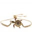 Fashion Bead Box Chain Copper Inlaid Zirconium Geometric Tortoise Beaded Braided Bracelet