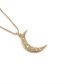 Fashion Gold Copper Plated Real Gold Moon Necklace