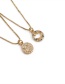 Fashion Golden-2 Copper Plated Real Gold Smiley Necklace