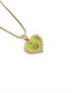 Fashion White Gold-plated Copper Dripping Smile Necklace