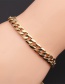Fashion Gang Color 2 Piece Set C Stainless Steel Threaded Chain Bracelet Set