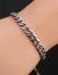Fashion 3 Piece Set A In Gang Color Stainless Steel Chain Bracelet Set