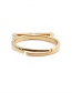 Fashion Gold Copper Inlaid Zirconium Geometric Ring