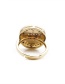 Fashion Gold Micro-inlaid Zirconium Smiley Ring
