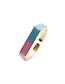 Fashion White+red Copper Plated Real Gold Dripping Open Finger