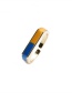 Fashion Blue Copper Plated Real Gold Dripping Open Finger
