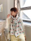 Fashion White Cherry Wool Knitted Scarf