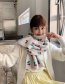 Fashion Brown Cherry Wool Knitted Scarf